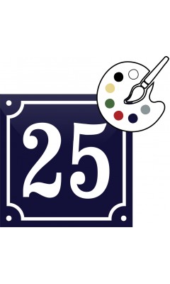 Husnummer emalj 1:1 max 2 tecken